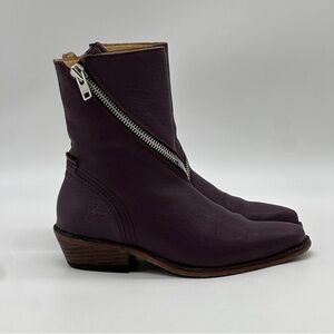 John Fluevog Ruth Leather Boots. Size 7.5